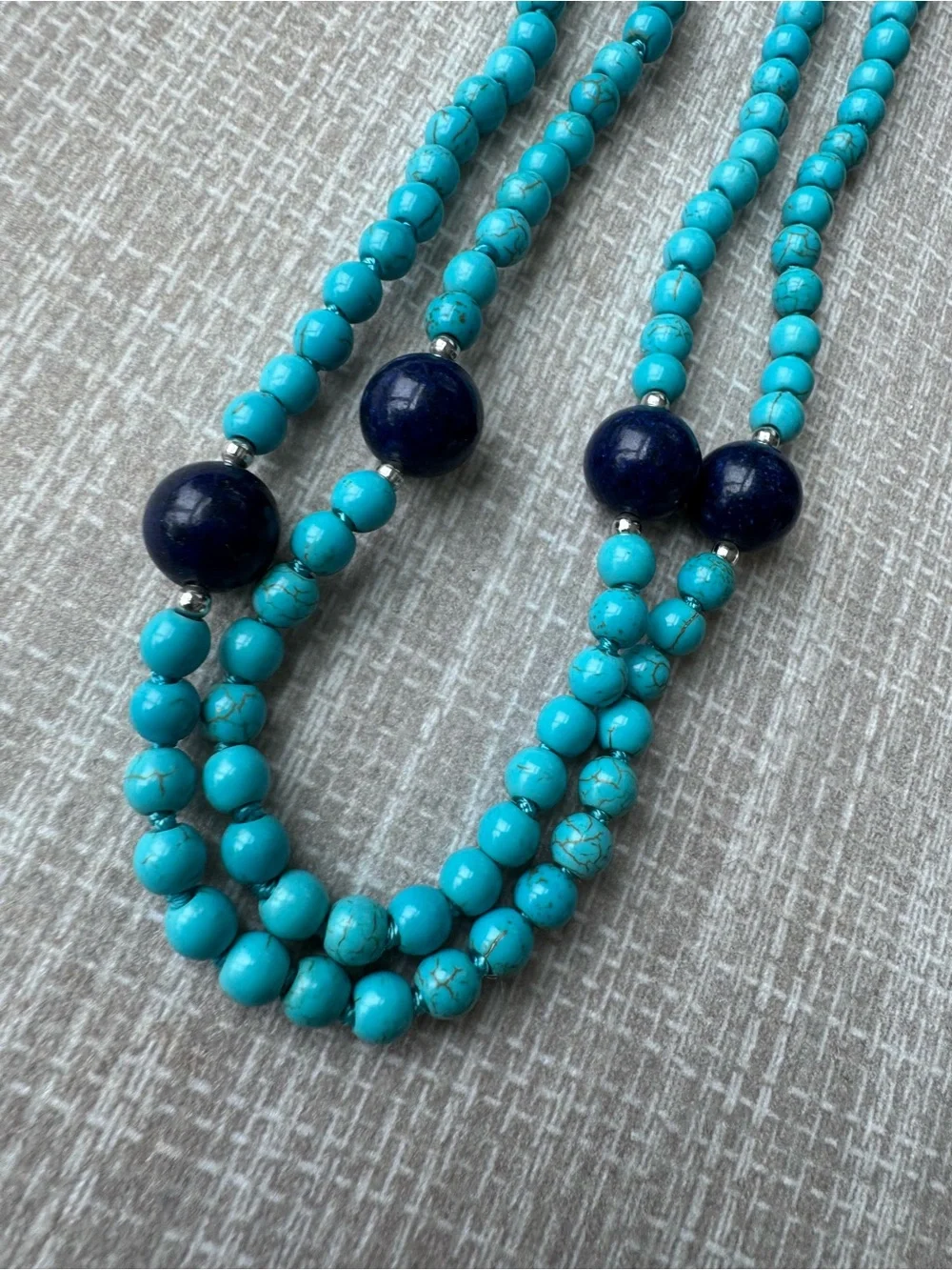 NWOT Polo Ralph Lauren Turquoise and Lapis Lazuli Necklace